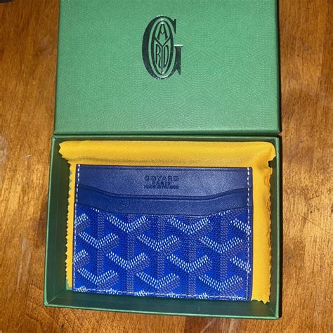 blue goyard card holder replica